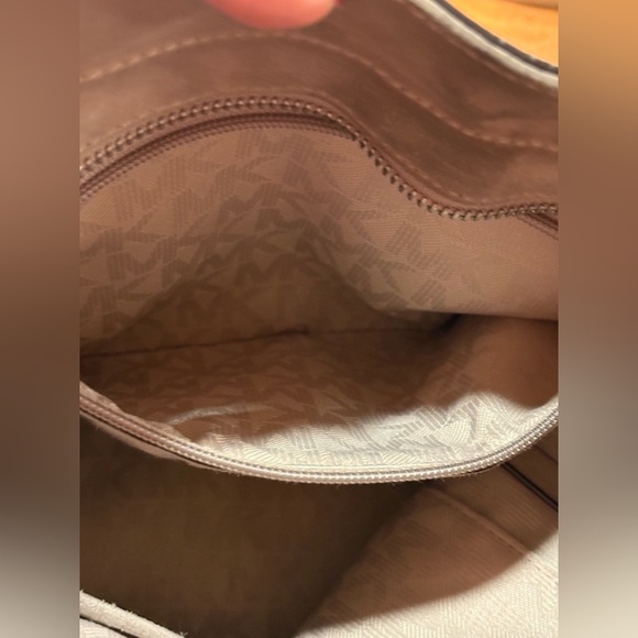 Michael Kors Gray Billy Fringe Crossbody Bag with Studded Detail - Picture 14 of 16